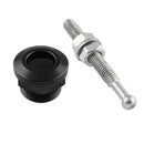 Bonnet Hood Latch Pin Locking Kit Push Button Quick Release Black
