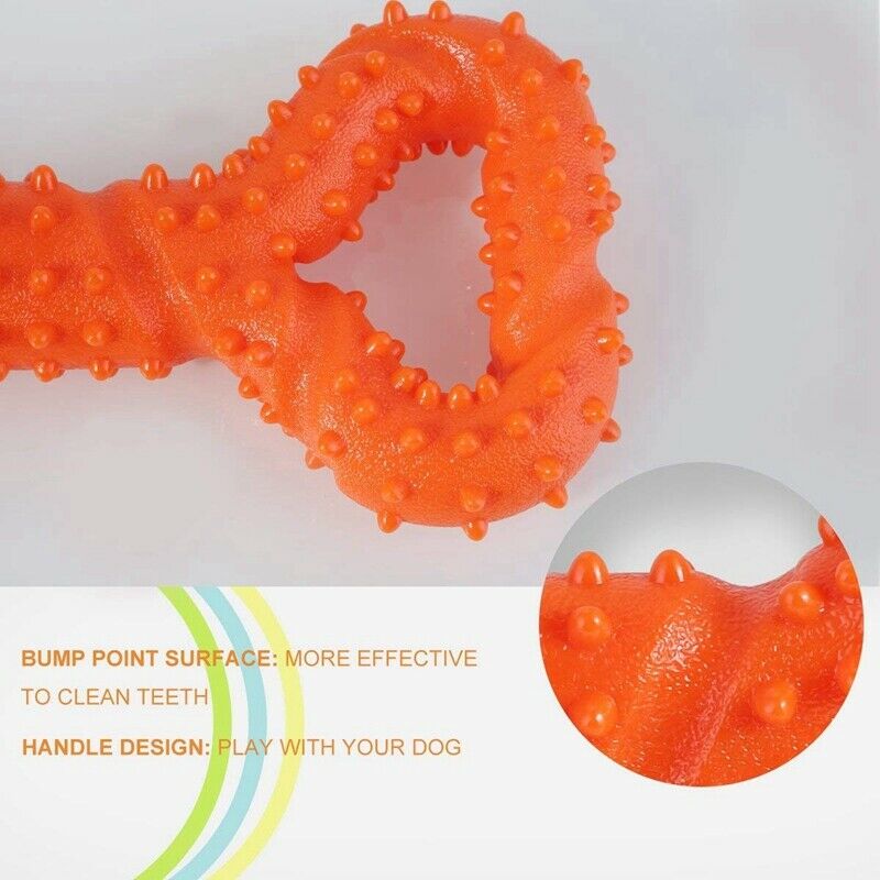 Durable Dog Chew Toys 13 Inch Bone Shape for Aggressive Chewers, Interactiv K2Y6