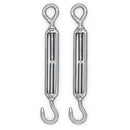 5pcs M5 Stainless Steel 304 Hook & Eye Turnbuckle Hook Wire RopeTension