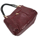 Fashion Women Crocodile Pattern Leather Shoulder Bag Female Tote Handbag, R