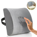 34*32*12cm Office Memory Foam Lumbar Back Support Pillow Car Seat Chair Cushion
