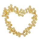 100x Daisy Flower Spacer Beads Necklace DIY Loose Beads Jewelry Making Findings