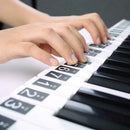 Universal Piano Keyboard Stickers 49/54/61 Keys Electronic Keyboard Stickers