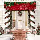 Merry Christmas Banner Home Wall Hanging Pulling Background Cloth Xmas Flag Part
