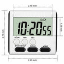 3 Pack 24 Hours Magnetic Kitchen Timers With Digital Alarm Clock Timer, Lou J1T6