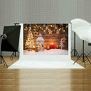 Christmas Backdrop Cloth Tree Snow Family Live Photo Studio Decor (Y-2202) A