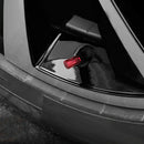 4X Red Aluminum Car Tire Valve Caps Truck Air Port Cover Valve Wheel Stem Caps