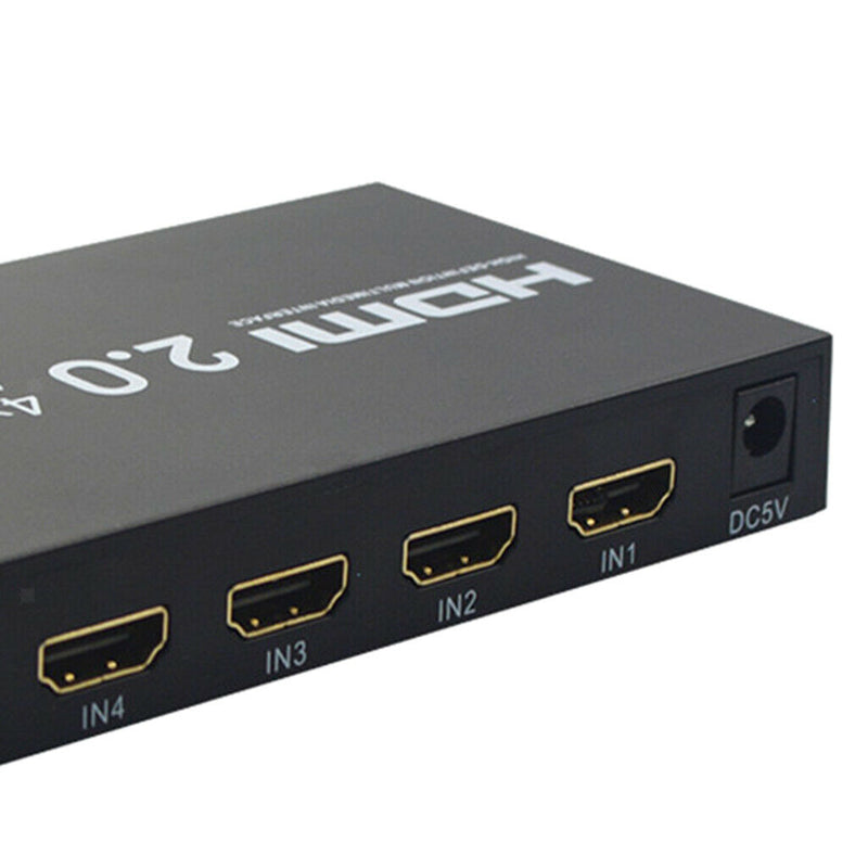HDMI 2.0 Switcher 4 In 1 Out HD Support 4K 60Hz HDMI Splitter