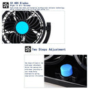 12V 5W Portable Air Conditioner For Car Dual Head Plug In Vehicle Fan Dash