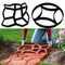 2x DIY Garden Lawn Stepping Stones Mold Outdoor Paving Driveway Brick Mould