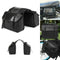 Motorcycle Touring Saddle Bag Black Canvas Waterproof Panniers Motorbike Lugg 3C