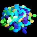 100pcs Glow in The Dark Stones Pebble Rock FISH TANK AQUARIUM Garden Road Decor