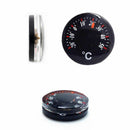 2pcs 20mm Plastic Round Mini Thermometer Celsius hydrothermograph INDOOR OUT NTO