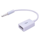 Hot 3.5mm  AUX Audio Plug Jack To USB  Female Converter 12V Car CD Player Gw