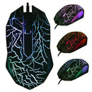 4800DPI USB RGB LED Gaming Gamer Wired Mice Programmable 7 Buttons Game Mouse