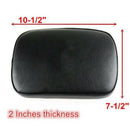Universal 8 Suction Cup Black Motorcycle Rear Passenger Cushion Pillion Pa FSW