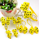 7 Pcs/set Girls Bow Hair Accessories BB Folder Headband Hair Rope Random lj