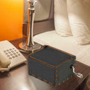 Retro Black Hand Cranked Music Box Party Xmas Gift Household Decor Ornament