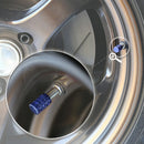 4pcs Wheel Tyre Tire Valve Stems Air Dust Cover Screw Caps Car Truck Bike Blue