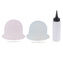 Salon 150ml Hair Dye Applicator Bottle+2pcs Tipping Tinting Caps Metal Hook Kit