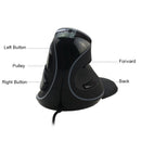 Delux M618 Plus Vertical Mouse Ergonomic Right Wired RGB 6 Button 1600 4000