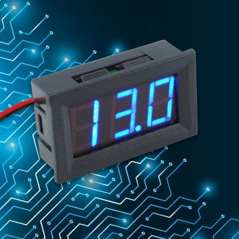 0.56inch LED Display DC 4.5-30V Two-wire Digital Voltmeter(Blue)