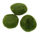 Deco moss stones 8 pieces 4-8 cm