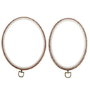 2pcs Plastic Embroidery Hoop Cross Stitch Oval Ring Sewing Frame DIY Crafts
