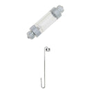 Set of 2, Aquarium Bubble Counter with Ultra Thin Stainless Steel CO2 Diffuser