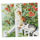 Cat Stamped Cross Stitch Kits Adults Beginners Handwork Set Bedroom Hotel Decor