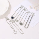 6pcs/set Hollow Flower Hand Chain Ethnic Women Adjustable Bracelet Jewelry