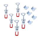 4001 100Kg 220Lbs Holding Capacity Latch Door Button Toggle Clamp 5pcs