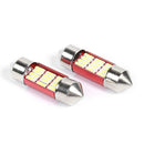 2x Universal Festoon Car LED Dome Lamp Bulbs 31mm SMD 4041 Interior Map Light