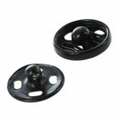 Clothes Sewing 10mm Press Studs Buttons Fastener Black 50 Pcs D4O7