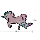 Embroidered Patches Big Horse Sequin Patch Iron On Fabric Badge Sew On Appliq JR