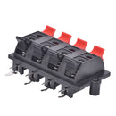 2X 12 Terminal 12 Position Spring Loaded Push Speaker Socket Connector Board JR