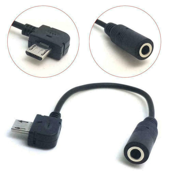Micro USB to 3.5mm Jack Female Headphones Adapter Headset Audio Adapter Mus T5H0