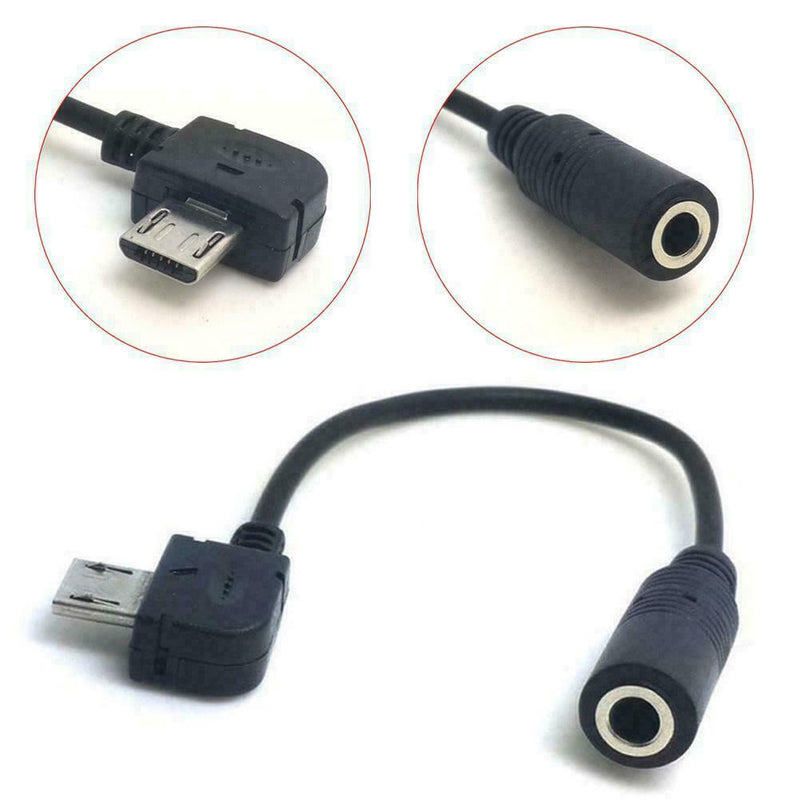 Micro USB to 3.5mm Jack Female Headphones Adapter Headset Audio Adapter Mus T5H0