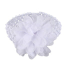 Baby Girls Chiffon Flower Headband Dress Up Headband (White) G9R8
