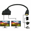 HDMI Splitter Cable 1In 2 Out Male to Double Female Cord 1080P HDTV-DVD Adapter