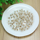 100Pcs Round Earnuts Earring Studs Backs Stoppers Golden for Lady Girls AGQ