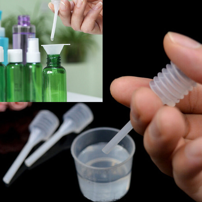 10X Small Plastic For Perfume Diffuser Bottle Mini Liquid Oil Dropper Lab 64 TE