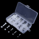 150Pcs M2 M2.5 M3 M4 M5 Nylon Hex Screw Bolt Nut Washer Assortment Kit FT