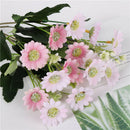 Artificial Chrysanthemum Daisy Flower Bouquet Arrangement Office Decor Pink