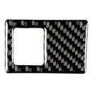 Carbon Fiber Double Flash Light Emergency Light Button Frame Cover Trim For