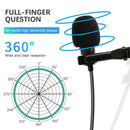 Clip-on Lapel Mic 3.5mm Jack Podcast Interview Condenser Lavalier Microphone