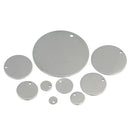 20pcs Stainless Steel Flat Round Circle Blank Coin Drop Stamping Charms 8mm