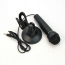 3.5mm Jack Stereo Plug Microphone Mic + Stand For PC Laptop Notebook MSN Skype d