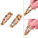 5pcs Women Leopard Hair Pin Hairband Girl Snap Barrette Bobby Hair Clip Po BX