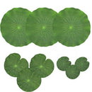 Pack Of 9 Artificial Floating Foam Lotus Leaves Water Lily Pads Ornaments G